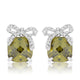 Olivine Drop Earrings with Bow