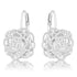 Maya 1.5ct CZ Rhodium Rose Drop Earrings