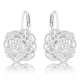 Maya 1.5ct CZ Rhodium Rose Drop Earrings