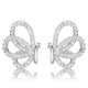 .45 Ct CZ Butterfly Stud Earrings