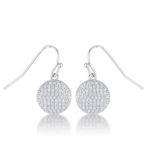 .6 Ct Elegant CZ Disk Earrings