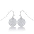 .6 Ct Elegant CZ Disk Earrings