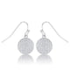 .6 Ct Elegant CZ Disk Earrings