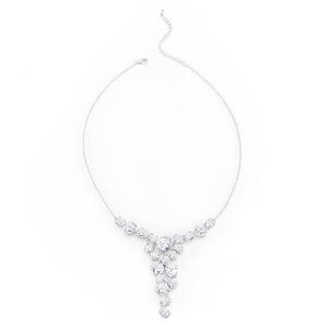 Bejeweled Cubic Zirconia Bib Necklace