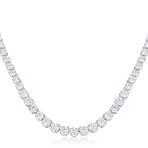 Graduated Cubic Zirconia Necklace