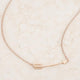 Arianna Rose Gold Stainless Steel Arrow Necklace