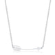 Arianna Rhodium Stainless Steel Arrow Necklace