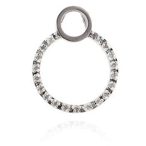 Cubic Zirconia Circle Pendant