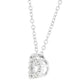 Cubic Zirconia Heart Silhouette Pendant