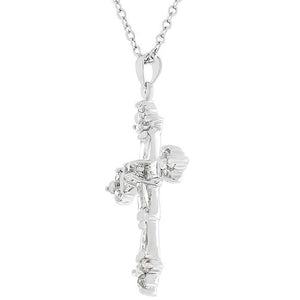 Brilliant Cubic Zirconia Cross Pendant