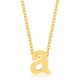 Golden Initial A Pendant