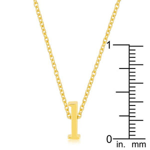 Golden Initial L Pendant