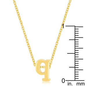 Golden Initial Q Pendant