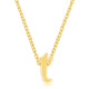 Golden Initial T Pendant