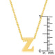 Golden Initial Z Pendant