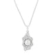 Rhodium Plated Oyster Pendant