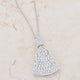 Clear Christmas Tree Drop Necklace