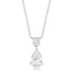 Chandelier Pear Cubic Zirconia Pendant
