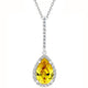 Yellow Tear Drop Pendant