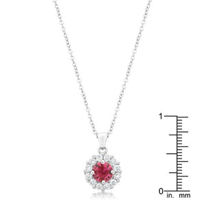 Bella Bridal Pendant in Pink