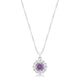 Bella Bridal Pendant in Purple