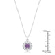 Bella Bridal Pendant in Purple