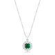 Bella Bridal Pendant in Green