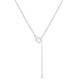 Christal 1.2ct Aqua CZ Rhodium Classic Necklace