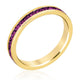 Stylish Stackables with Purple Crystal Ring