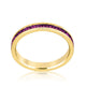 Stylish Stackables with Purple Crystal Ring