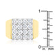 Pave Square Mens Ring