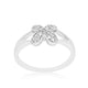 Simple Flower CZ Ring