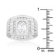 Mens Cubic Zirconia Square Ring