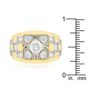 Checkerboard Cubic Zirconia Ring