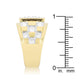 Checkerboard Cubic Zirconia Ring