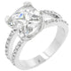 Double Band Cubic Zirconia Engagement Ring