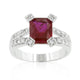 Ruby Cubic Zirconia Fashion Ring