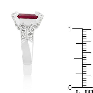 Ruby Cubic Zirconia Fashion Ring