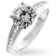 Cubic Zircon Engagement Ring