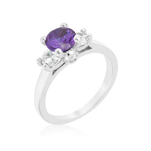 Mini Amethyst Triplet Ring