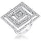 Cubic Zirconia Maze Cocktail Ring