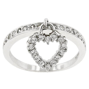 Simple Heart Charm Ring