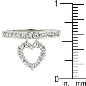 Simple Heart Charm Ring