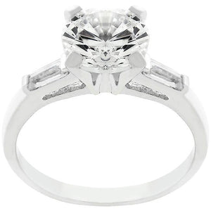 Classic Triple White Engagement Ring