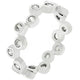 Bezel Set Clear CZ Eternity Band