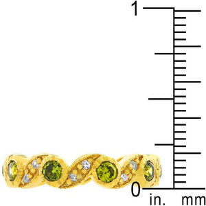 Olive Leaves Eternity Ring