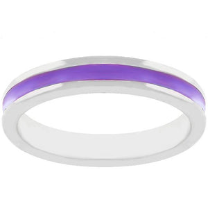 Purple Enamel Eternity Ring