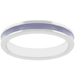 Lavender Enamel Eternity Ring