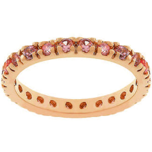 Pink Cubic Zirconia Eternity Ring