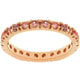 Pink Cubic Zirconia Eternity Ring